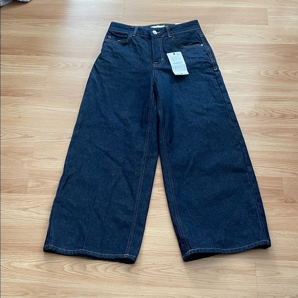 Zara High-Rise Wide Leg Jeans